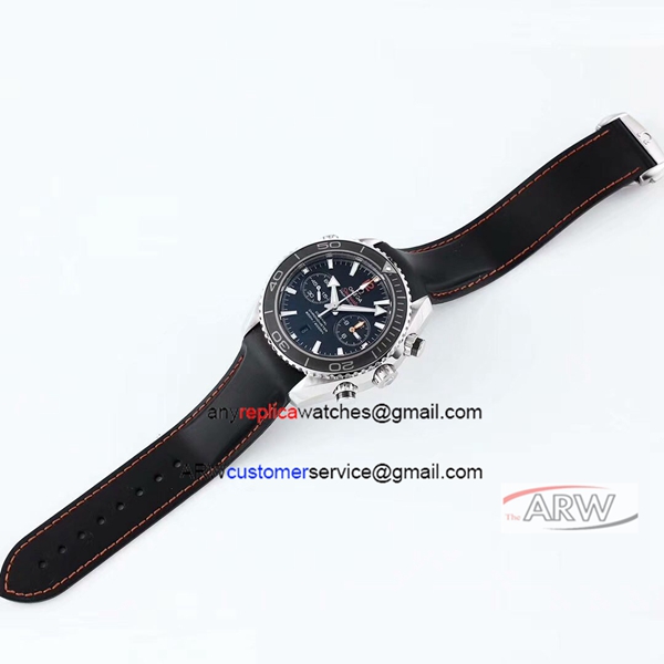Grade 1 Swiss Copy Omega Watch - Seamaster Black Rubber Strap